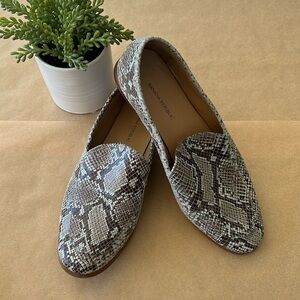 Snakeskin loafers